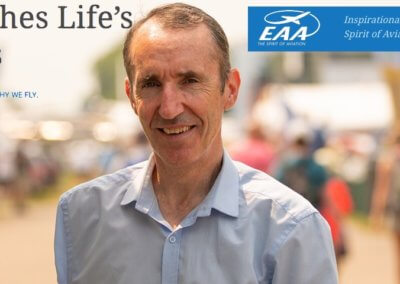 Promo photo for my radio interview at Oshkosh Experiment Aircraft Association (EAA) in Wisconsin, USA.